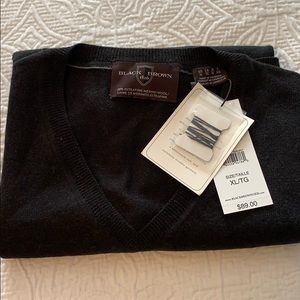 Black Brown sweater vest